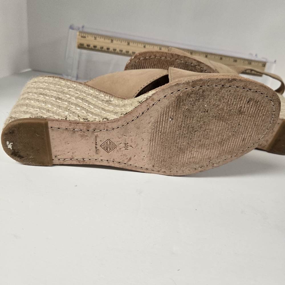 Antonio Melani "Parla" Tan Wedge Espadrille Sandals in size 10 - Picture 4 of 6